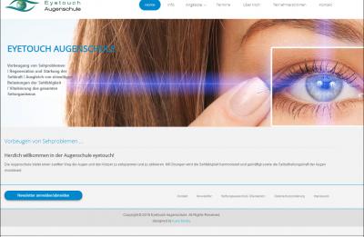 Screenshot Eyetouch Augenschule