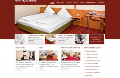 Screenshot Hotelgruppe Residence